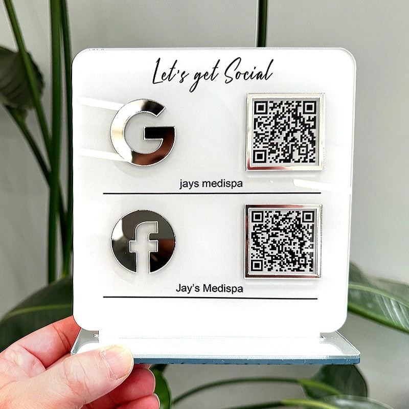 لوحة أكريليك سوشيال ميديا – أبيض