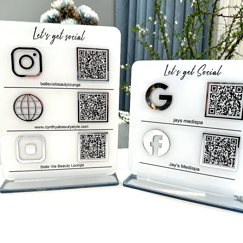 لوحة أكريليك سوشيال ميديا – أبيض