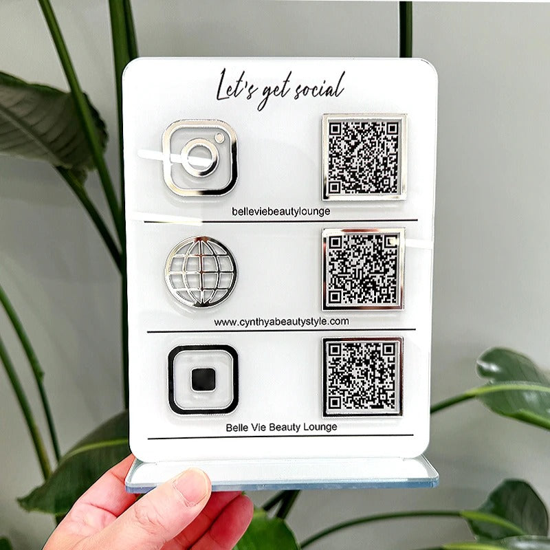 لوحة أكريليك سوشيال ميديا – أبيض