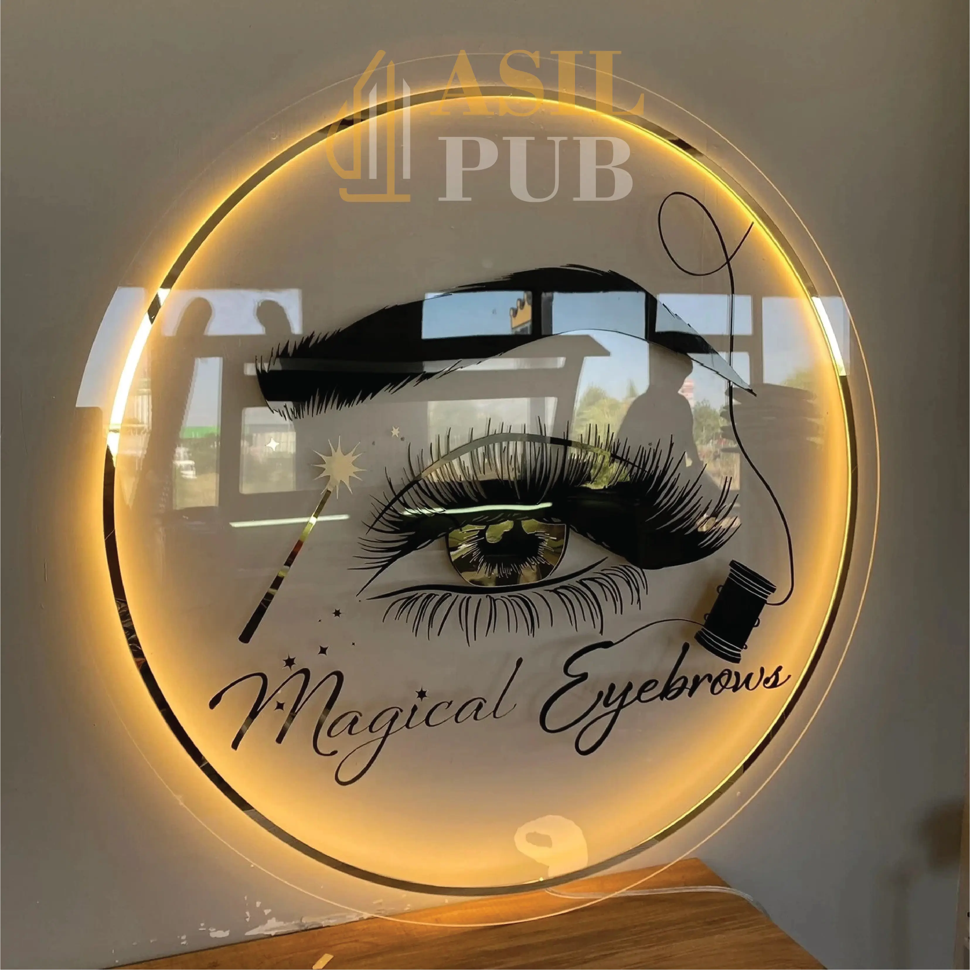 لافتة شعار مضيئة حسب الطلب