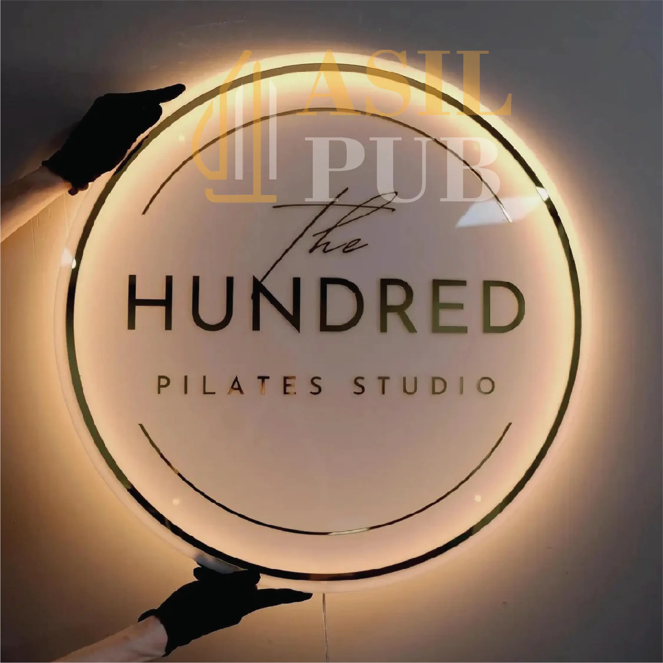 لافتة شعار مضيئة حسب الطلب