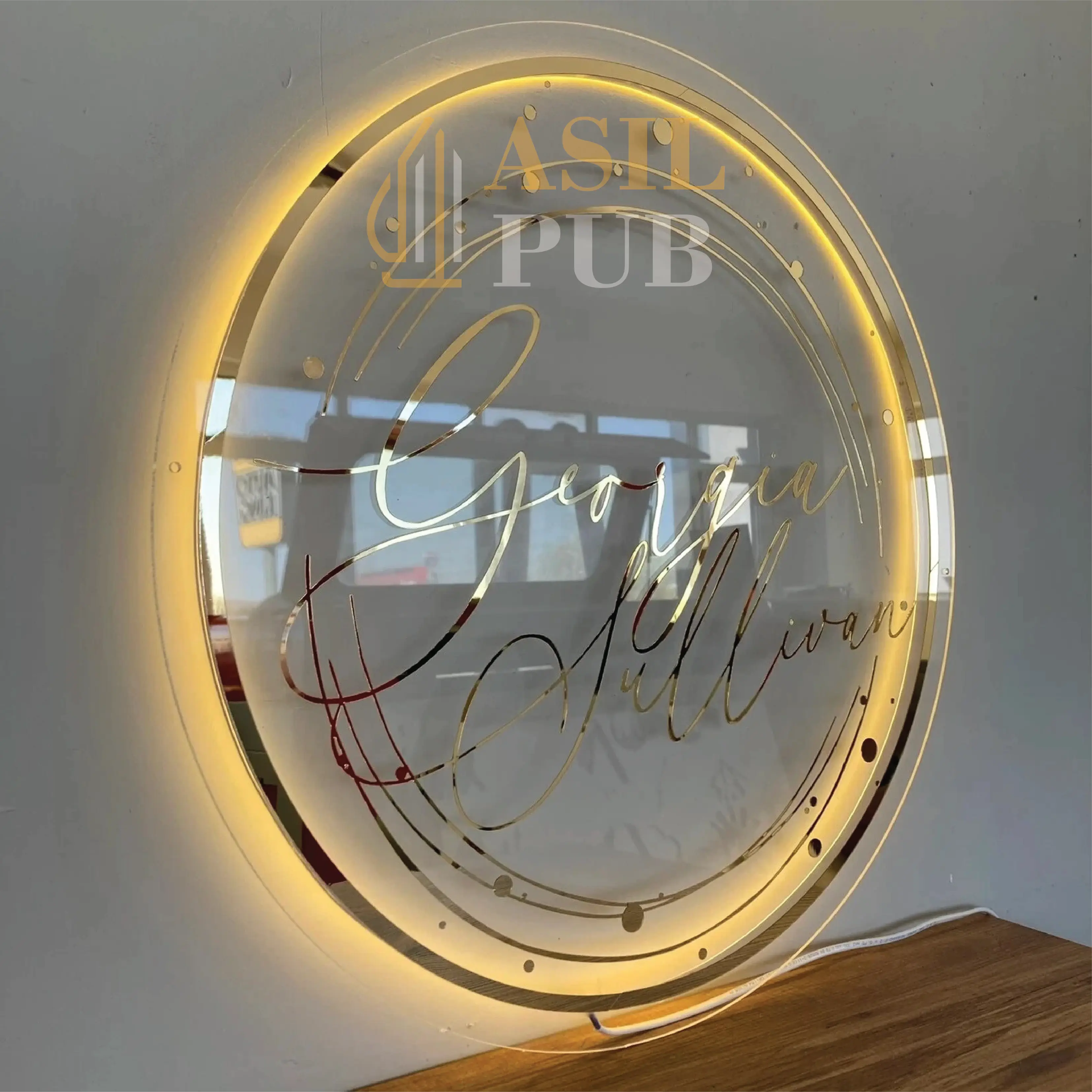 لافتة شعار مضيئة حسب الطلب