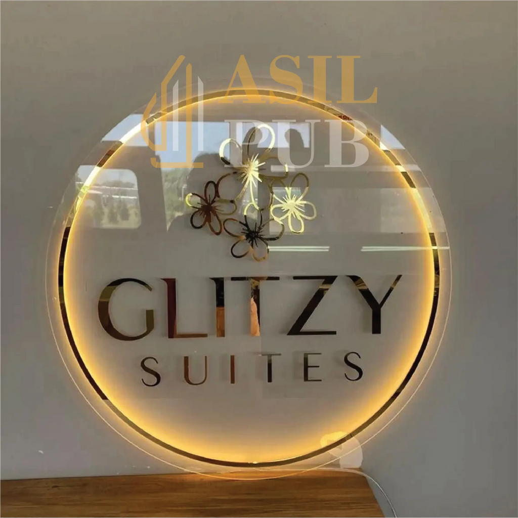 لافتة شعار مضيئة حسب الطلب