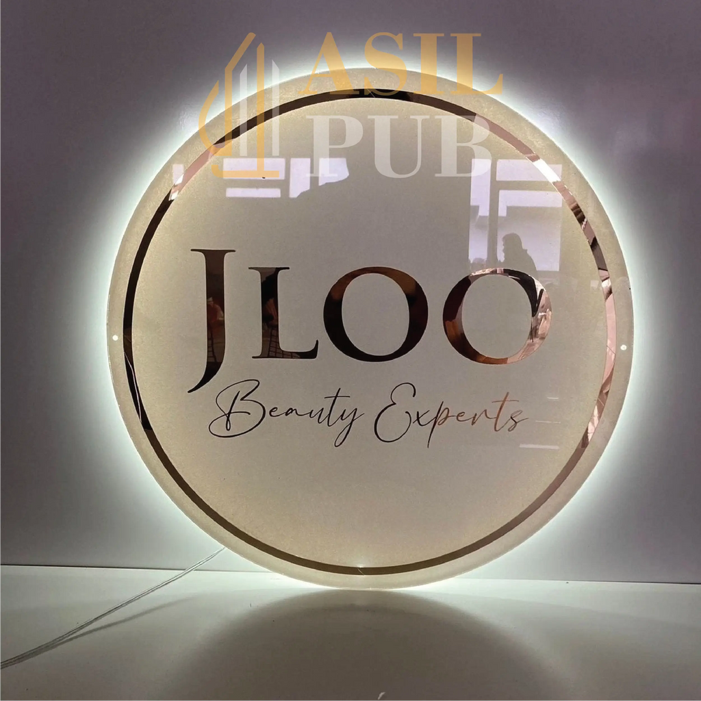 لافتة شعار مضيئة حسب الطلب