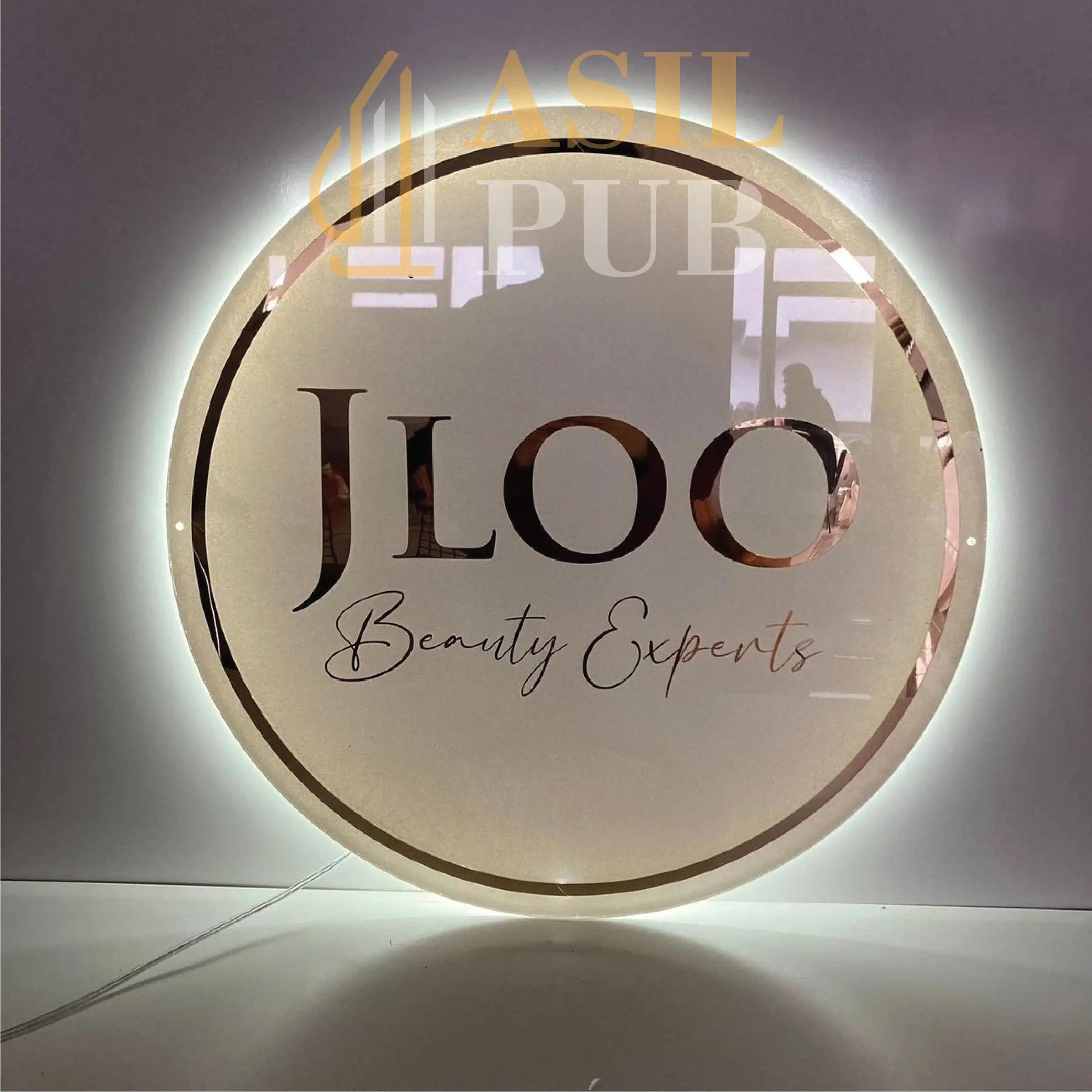 لافتة شعار مضيئة حسب الطلب